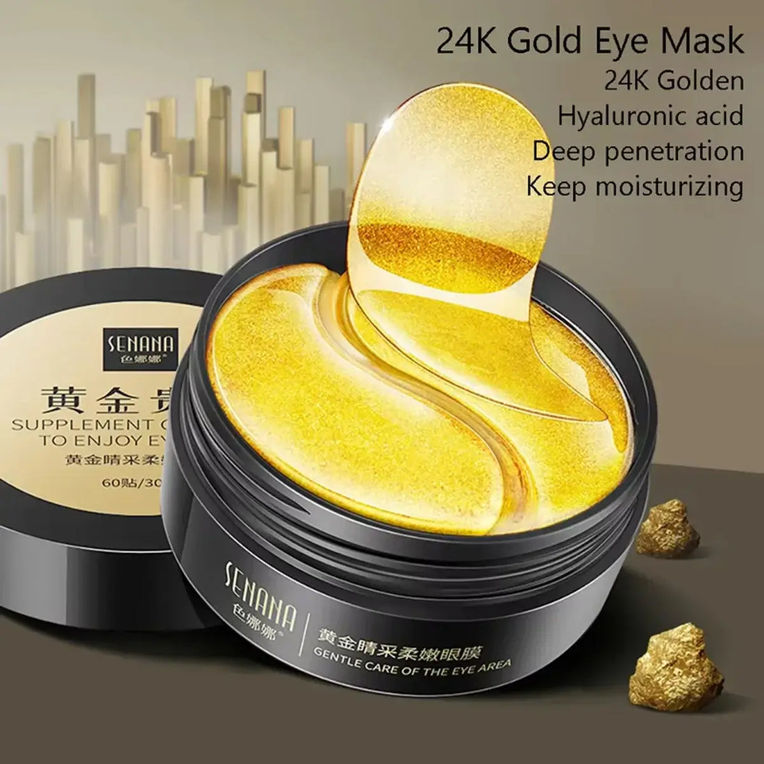 Golden Eye Mask 60 pièces